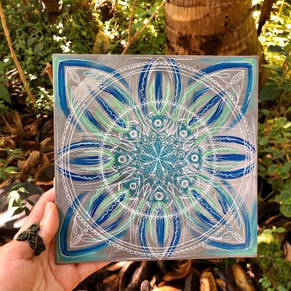 Handmade Trippy Painting Art Craft Unique